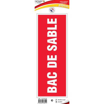 Panneau Bac de sable - Vinyle adhésif 330x120mm - 4036014