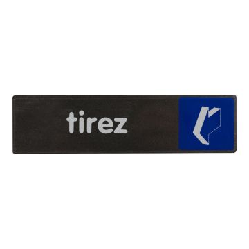 Plaquette Tirez - Plexi Access 170x45mm - Novap