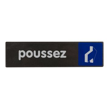 Plaquette Poussez - Plexi Access 170x45mm - 4037561