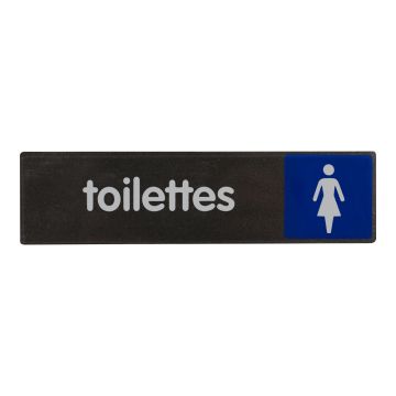 Plaquette Toilettes femmes - Plexi Access 170x45mm - Novap