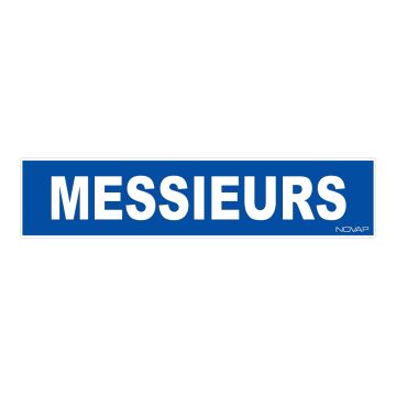 Panneau Messieurs - Rigide 330x75mm - 4120553
