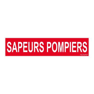 Panneau Sapeurs pompiers - Rigide 330x75mm - 4120799