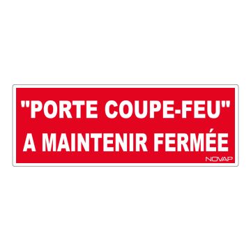 Panneau Porte coupe feu a maintenir fermée - Rigide 330x120mm - 4140520