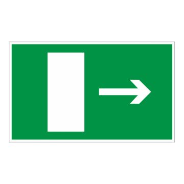 Panneau Sortie de secours (en bas) - Rigide 330x200mm - 4160948