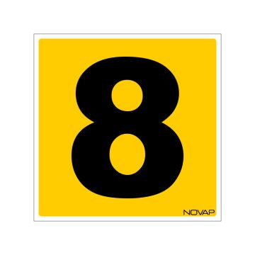 N°8 - 200x200mm - Rigide Jaune - 4220833