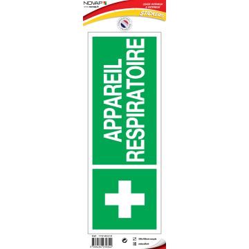 Panneau Appareil respiratoire - Vinyle adhésif 330x120mm - 4230344