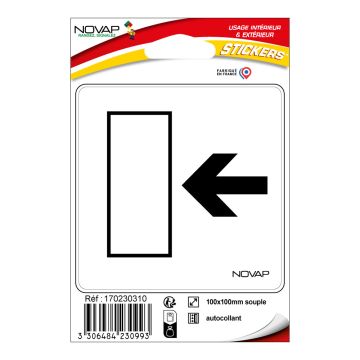 Pictogramme adhésif - Sortie de secours - Novap