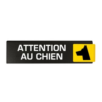 Plaque de porte Attention au chien - Europe design 175x45mm - 4260037