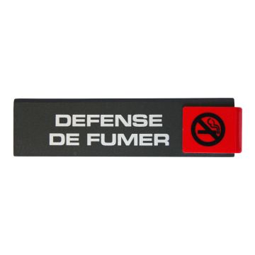 Plaque de porte Défense de fumer - Europe design 175x45mm - 4260136