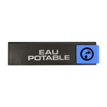 Plaque de porte Eau potable - Europe design 175x45mm - 4260150