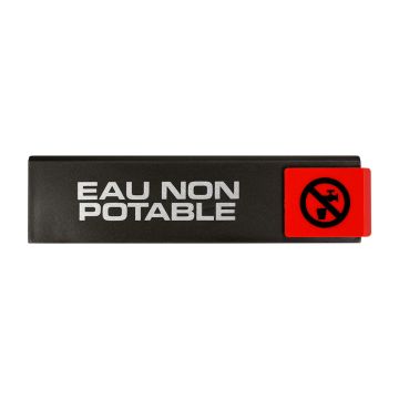 Plaque de porte Eau non potable - Europe design 175x45mm - 4260167