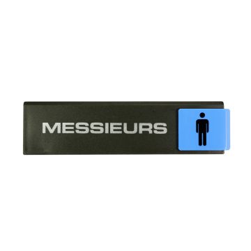 Plaque de porte Messieurs - Europe design 175x45mm - 4260525