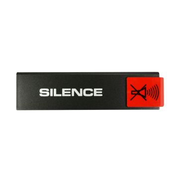 Plaque de porte Silence - Europe design 175x45mm - 4260679