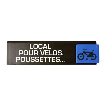 Plaque de porte Local pour vélos, poussettes… - Europe design 175x45mm - 4260785