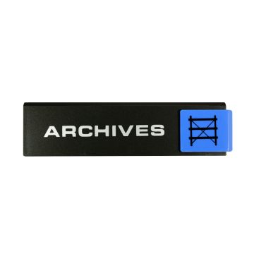 Plaque de porte Archives - Europe design 175x45mm - 4260839