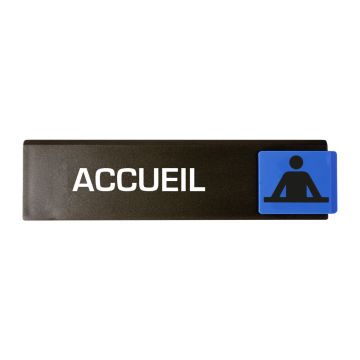 Plaque de porte Accueil - Europe design 175x45mm - 4260884