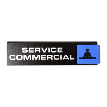 Plaque de porte Service commercial - Europe design 175x45mm - 4261201
