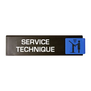 Plaque de porte Service technique - Europe design 175x45mm - 4261232