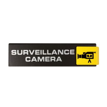 Plaque de porte Surveillance caméra - Europe design 175x45mm - 4261270