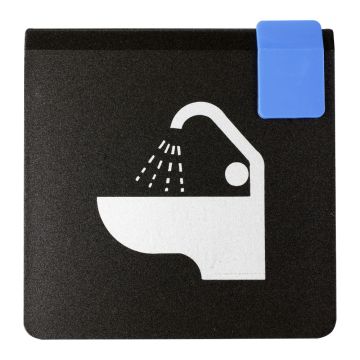 Plaque de porte Lavabos - Europe design 95x95mm - 4270043