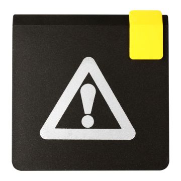 Plaque de porte Danger - Europe design 95x95mm - 4270104