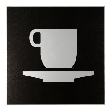 Plaque de porte Café - Europe design 200x200mm - Novap