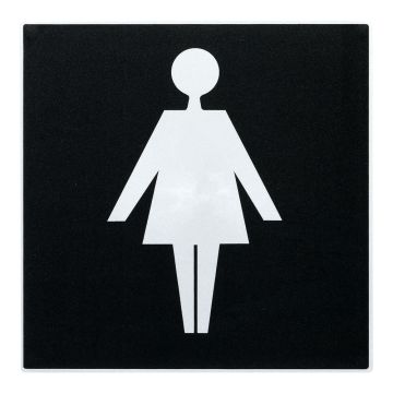 Plaque de porte Dames - Europe design 200x200mm - Novap