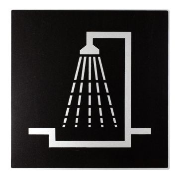 Plaque de porte Douche - Europe design 200x200mm - Novap