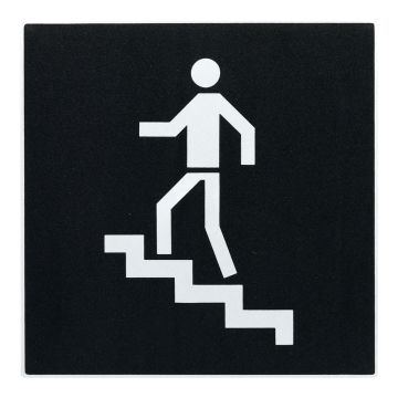 Plaque de porte Escalier de montée - Europe design 200x200mm - Novap