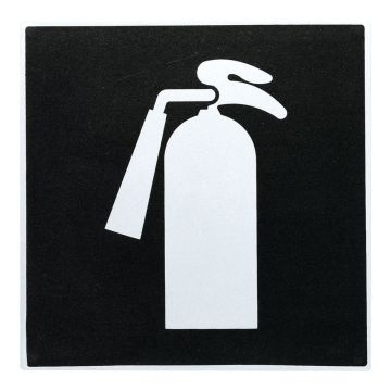 Plaque de porte Extincteur - Europe design 200x200mm - Novap