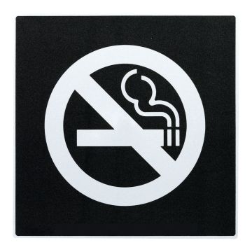 Plaque de porte Défense de fumer - Europe design 200x200mm - Novap
