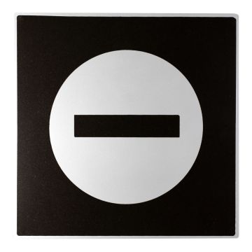 Plaque de porte Sens interdit - Europe design 200x200mm - Novap