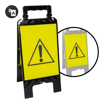 Chevalet de signalisation modulable noir - Danger - Novap