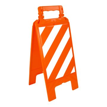 Chevalet Hachuré Orange Fluo / Blanc - Novap