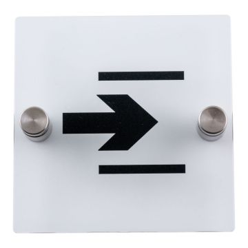 Plaque de porte transparente - Entrée - Novap