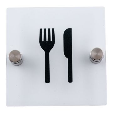 Plaque de porte transparente -Restaurant - Novap