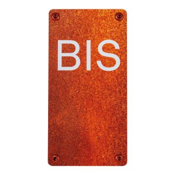 Numéro de maison - N°BIS - effet acier rouillé - Novap