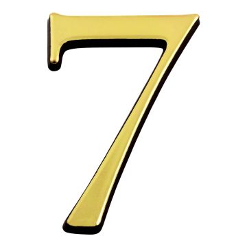 Chiffre 7 en relief autocollant - Or