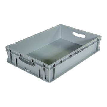 Bac palettisable norme Europe - Poignées ouvertes - 600x400x120 mm - 23 litres - 5000151