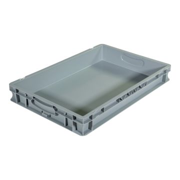 Bac palettisable norme Europe - Poignées fermées - 600x400x80 mm - 15 litres - 5000243