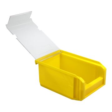 Bac Européan 1L Jaune avec Couvercle Pivotant - Novap