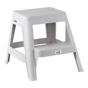 Marchepied 2 marches Blanc moucheté - Novap