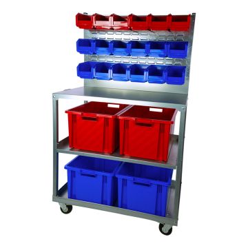 Desserte avec 4 Novabacs 54 litres + bacs à bec European : 18 x 3 litres - 5203170