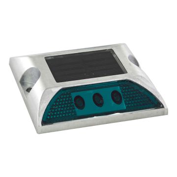 Plot routier à LED solaire - Vert - Novap