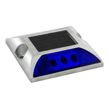 Plot routier à LED solaire - Bleu - Novap