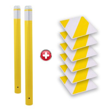 Kit Piétons - Tubes Jaune - Dalles Jaune/Blanc - Novap