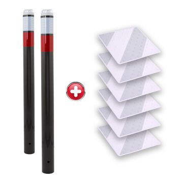 Kit Piétons - Tubes Gris - Dalles Gris/Blanc - Novap