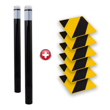 Kit passage piétons - Tubes Noir - Dalles Jaune/Noir - 6200161