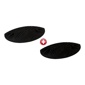 Kit de 2 modules 1/2 rond - H 50mm Noir - Novap