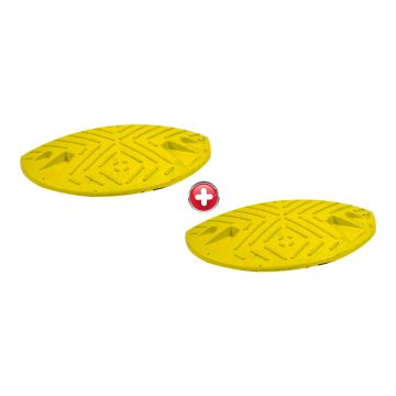 Kit de 2 modules 1/2 rond - H 60mm Jaune - Novap